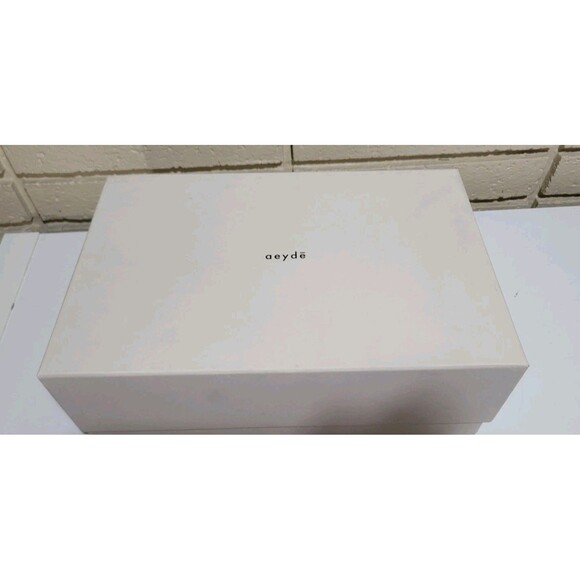 NIB Aeyde Chrissy Napa Vero Cuoio Leather Sandals Pistachio Green, US 7 EU 38 - Picture 12 of 16